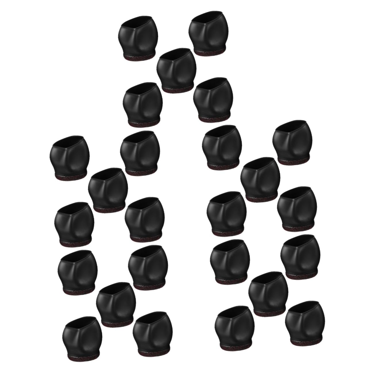 DOITOOL 5 Series Funda para Ruedas Ruedas para Patas De Silla Elevadores De para Sillas De Oficina Topes para Tapas para Patas De Sillas Fundas 5 Piezas x 5