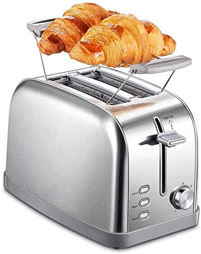 HYLK Profession Toaster, 2-Scheiben-Toaster mit automatischem Edelstahlbrotständer, 3 Auftauen, Aufwärmen…