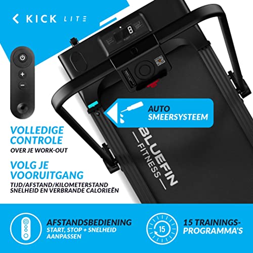 Bluefin Fitness Kick LITE Walking Pad| Loopband Voor Onder Je Bureau | Perfect voor Thuis en Inklapbaar | Compacte Walking Pad Loopband | Compatibel met Kinomap| Lichtgewicht Met Inklapbaar Stuur - Afbeelding 6
