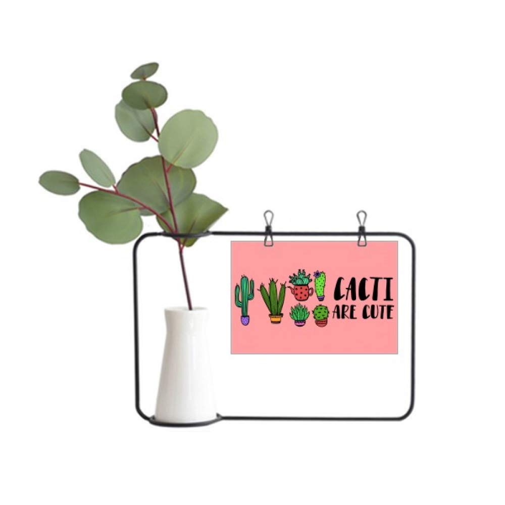 Cacti Are Cute Cactus Metal Picture Frame Cerac Vase Decor