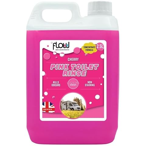Flow Pink Toilet Rinse Cleaner for Caravans Cover