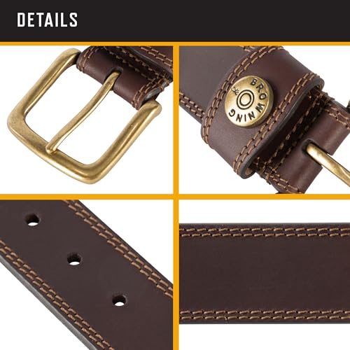 Image of Browning Men's Rugged Leather Casual Belts