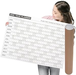 Vinuwu Wandplaner 2025 Jahreskalender A2-Größe