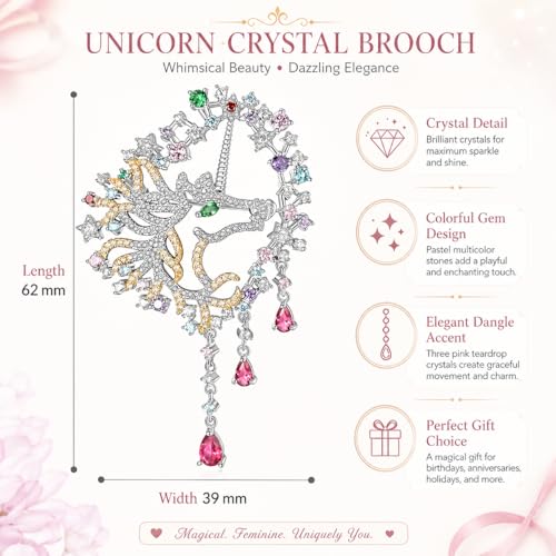 Image of 18K Gold-Plated Animal Brooch for Women Zirconia Pin Birthday Holiday Gift for Girlfriend Mother Wife