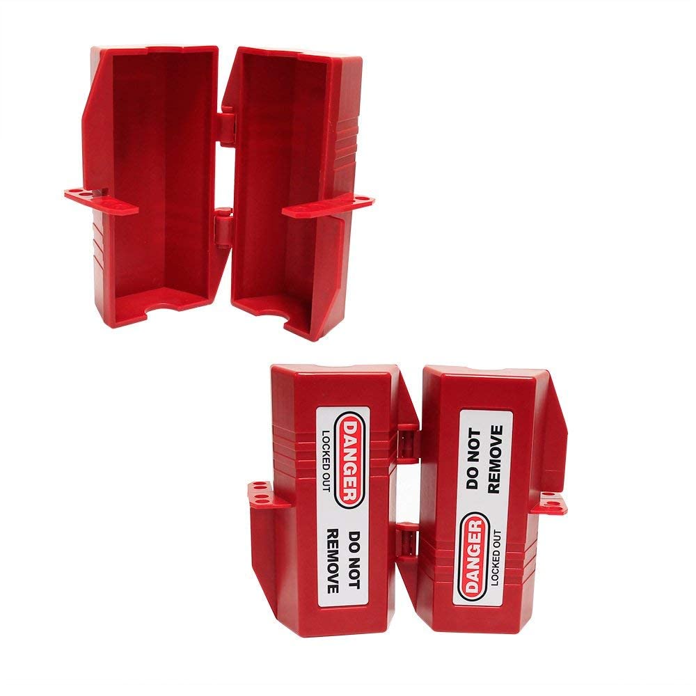 Wisamic Safe-Box Polypropylen Plug Lockout 3-1/4 Zoll x 3-1/4 Zoll x 7 Zoll Elektro-Stecker Abdeckung