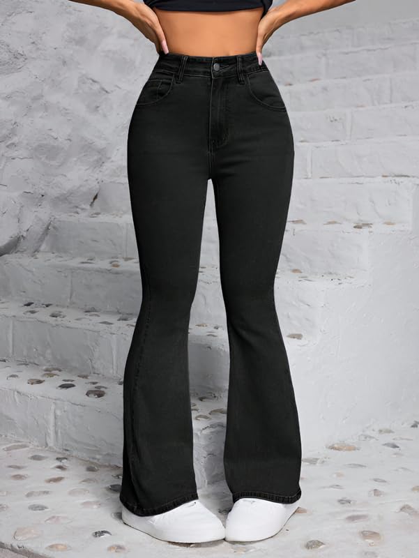 Image of Waltz Jeans for Women || High Waist Jeans for Women || Bootcut Jeans for Women || Flared Jeans for Women High Waist || Wide Leg Jeans Women || Bell Bottom Jeans for Women