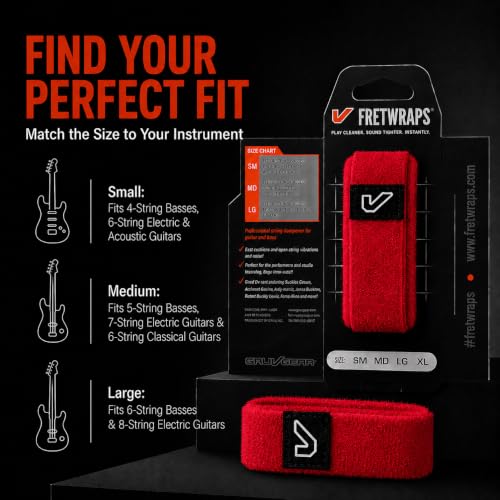Image of Gruv Gear FW-1PK-RED-MD Medium HD 'Fire' String Muter (Red)