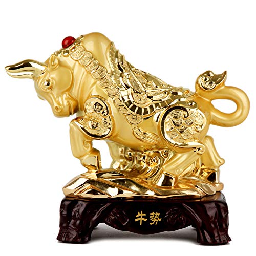 Statuette chinoise rat dorée pour harmoniser votre espace de travail