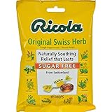 Ricola Sugar Free Swiss Herb Herbal Cough Suppressant Throat Drops, 19ct Bag (Pack of 12)
