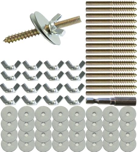 bird cage accessories starter kit that pet owners can't stop talking about 8 17 Sets Bird Perch Screws with Screw Socket Bird Stand Platform Accessories Suitable for Bird Playgrounds DIY Bird Cages Small Animal Breeding Boxes and Hamster Board Pole Fixing Double Ended Screws