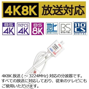 ケーブル付き電波器 4個セット Amazon | F-Factory アンテナ分波器 入力/出力一体型ケーブル
