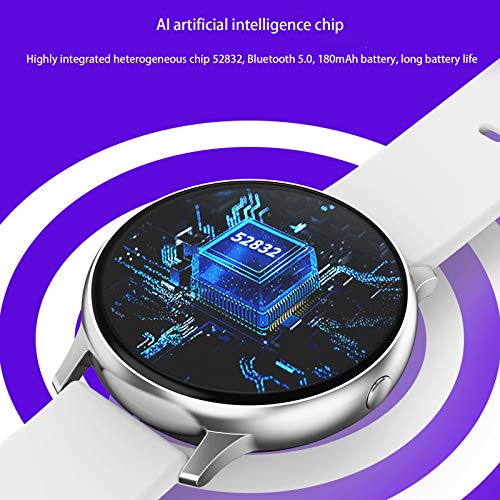 Smartwatch, 1,2-Inch Volledig Aanraakscherm, Vrouwelijk Bluetooth-Waterdicht Horloge Met Meerdere Sportmodi, Gezondheidscontrole, Compatibel Met Ios En Android,A - Afbeelding 7