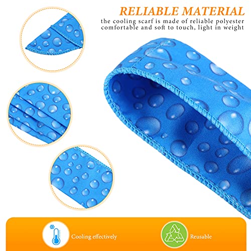 10 Pieces Ice Cooling Scarf Cool Scarf Neck Wrap Bandana Ice Scarf Cooling Scarf Wrap Cooling Neck Scarf Ice Scarf Neck Wrap Summer Neck Wrap Bandana Cooling Scarf for Neck Summer Outdoor Activities2