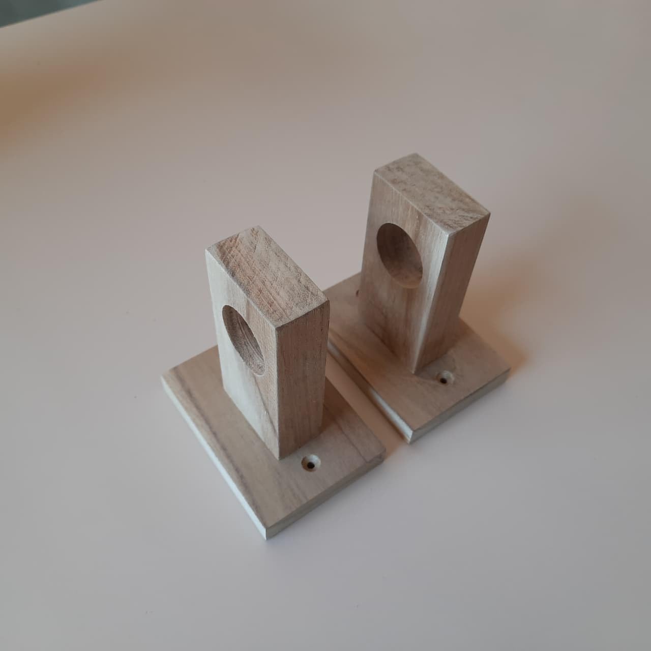 Wooden Curtain Brackets, Teak Wood Wall Mount Holders, Set of 2-image-23