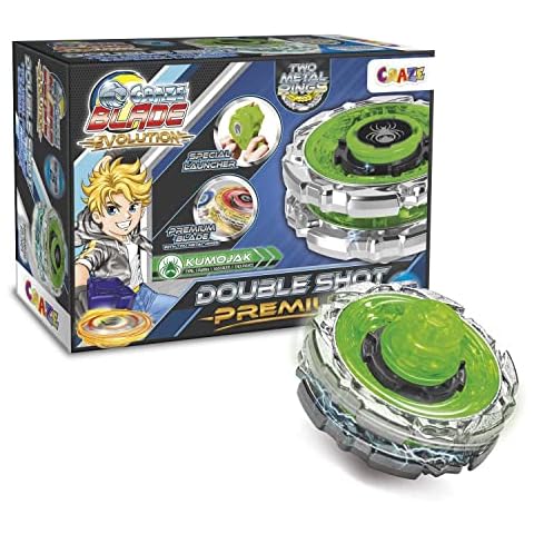 CRAZE Blade Evolution, Double Shot Premium, Kampfkreisel Blade Kreisel Metall Cover