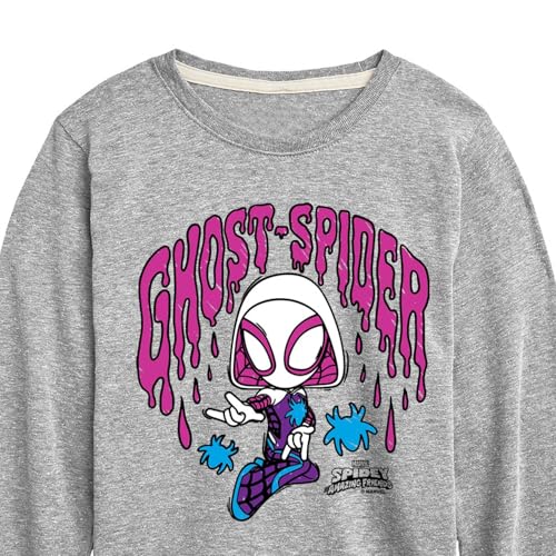 Marvel Spider-Man and His Amazing Friends - Doodle Ghost Spider - Toddler and Youth Long Sleeve Tee3