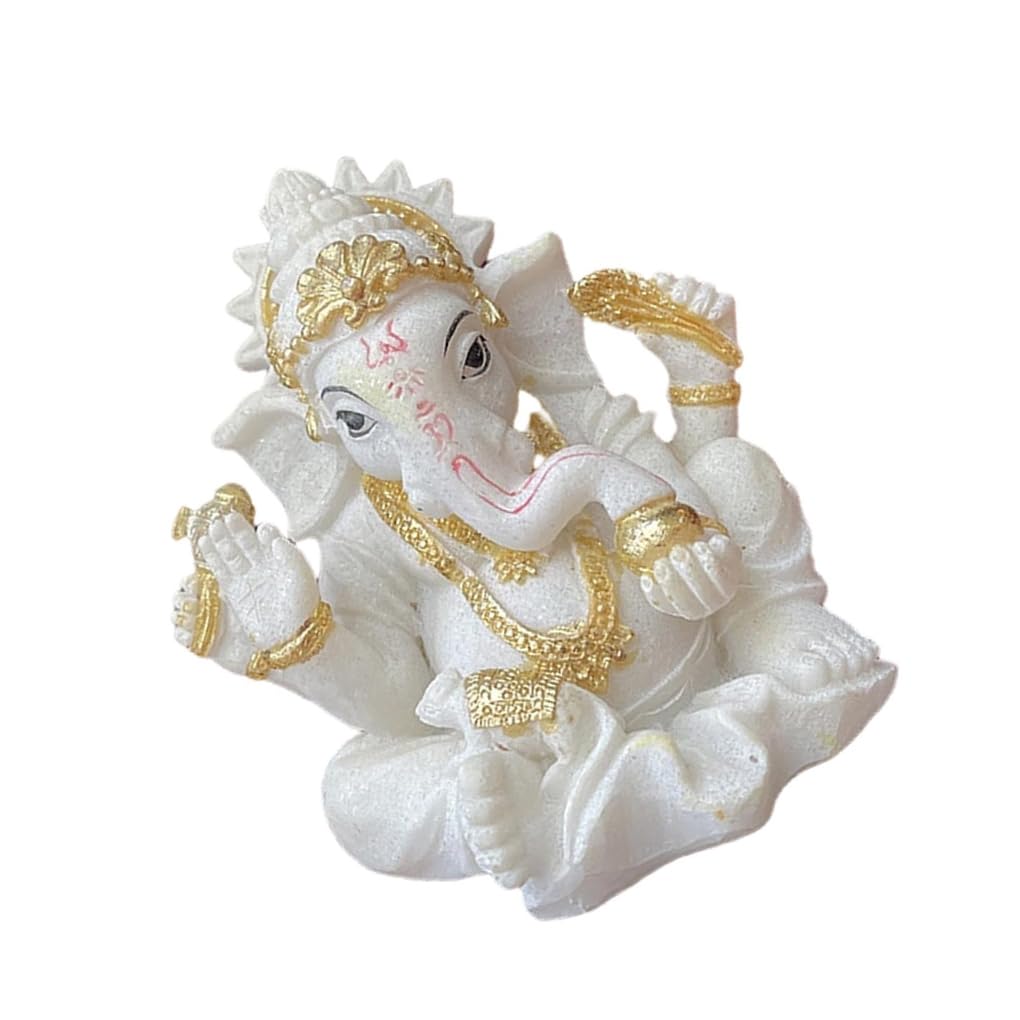 Zambuph Sacred Elephant God Statue Beautiful Buddha Figurine Artwork For Spiritual Meditation Decor