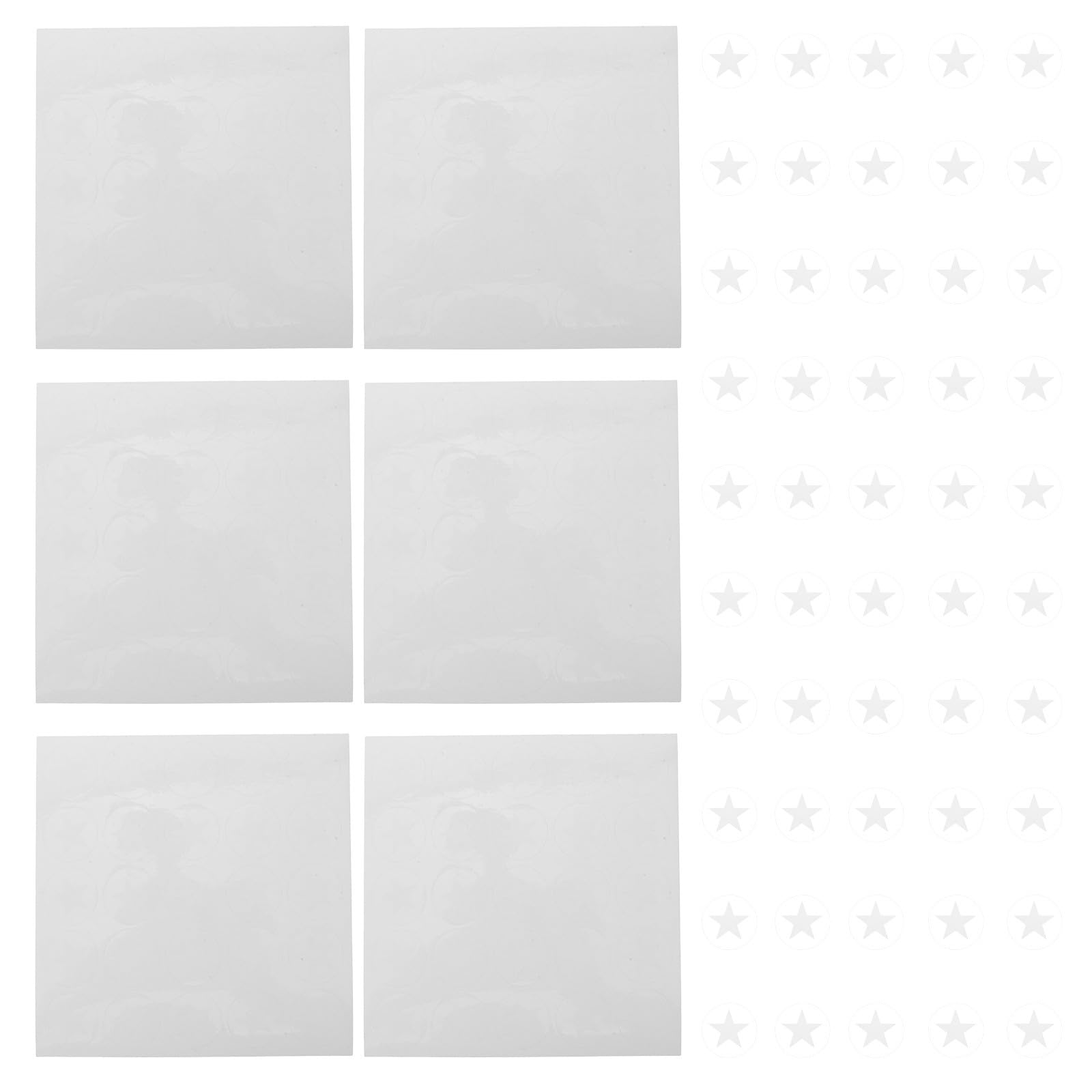 Pegatinas de estrellas para cascos de lacrosse transparentes duraderas 8