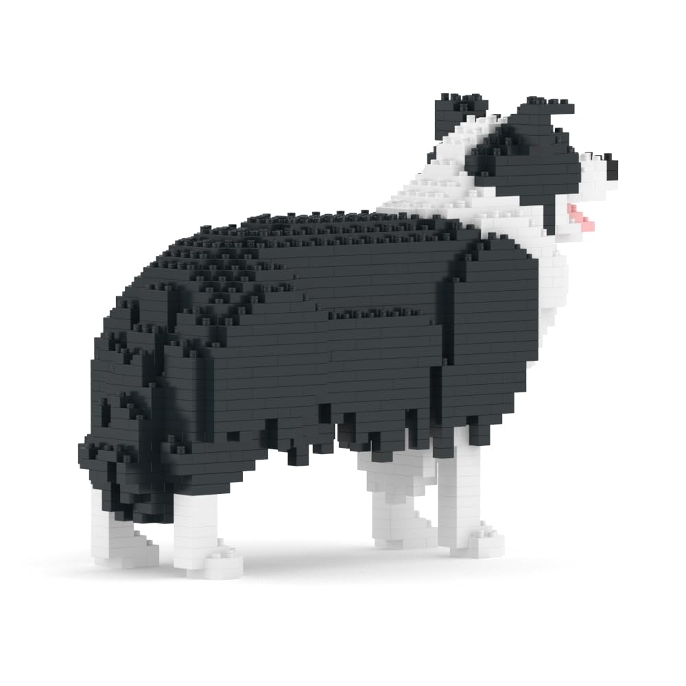 JEKCA | Border Collie 01S-M01 - zestaw klocków budowlanych, rzeźby w blokach budowlanych, zestaw kolekcjonerski, idealny pomysł na prezent
