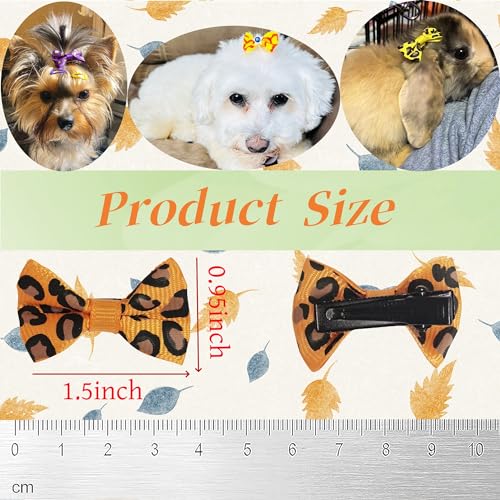 100PCS(50pairs) Cute Puppy Dog Hair Bows for Small Dogs with Clips Handmade,Small Size Girl Hair Accessories Puppy Grooming 100PCS(50pairs) Cute Puppy Dog Hair Bows for Small Dogs with Clips Handmade,Small Size Girl Hair Accessories Puppy Grooming
