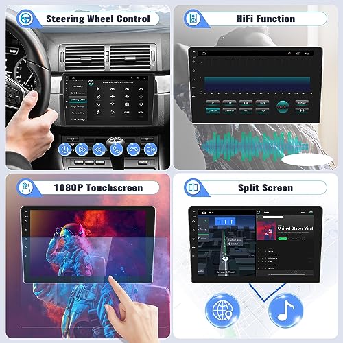 SIXWIN Estéreo de carro Android 2G + 64G para Jeep Grand Cherokee 2014-2017 com tela sensível ao toq