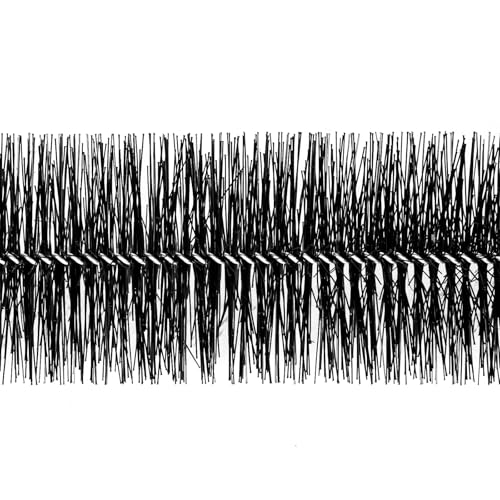 VEVOR VV-TGMS-12,7 m x 3,6 m Dachrinne, 3,6 m Länge, Borsten, 11 cm Durchmesser, passend für 12,7 cm, verzinkte Stahldrahtbürste, kein Werkzeug, DIY-Dachrinnenschutz, um Schmutz fernzuhalten, Schwarz