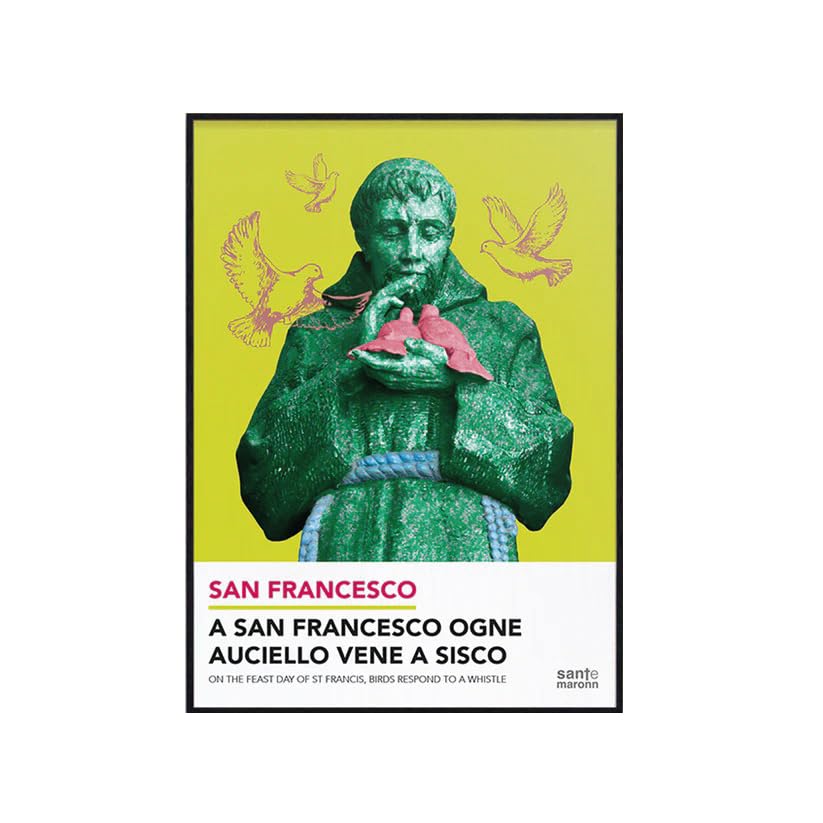 Affiche Saint François de format 50x70 cm imprimée sur papier mat