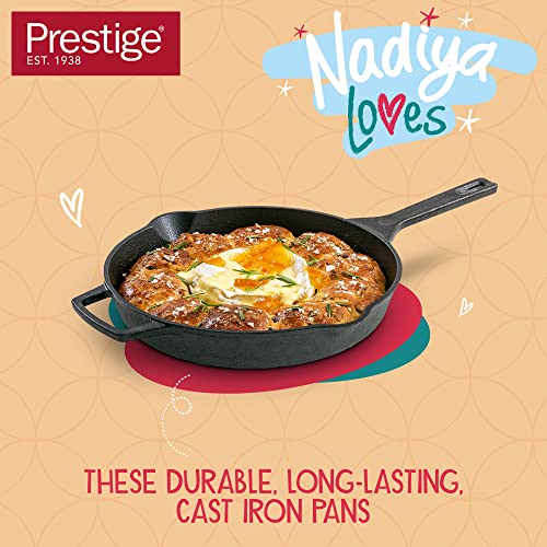 Nadiya x Prestige Cast Iron Skillet, 25cm, Black - Image 4