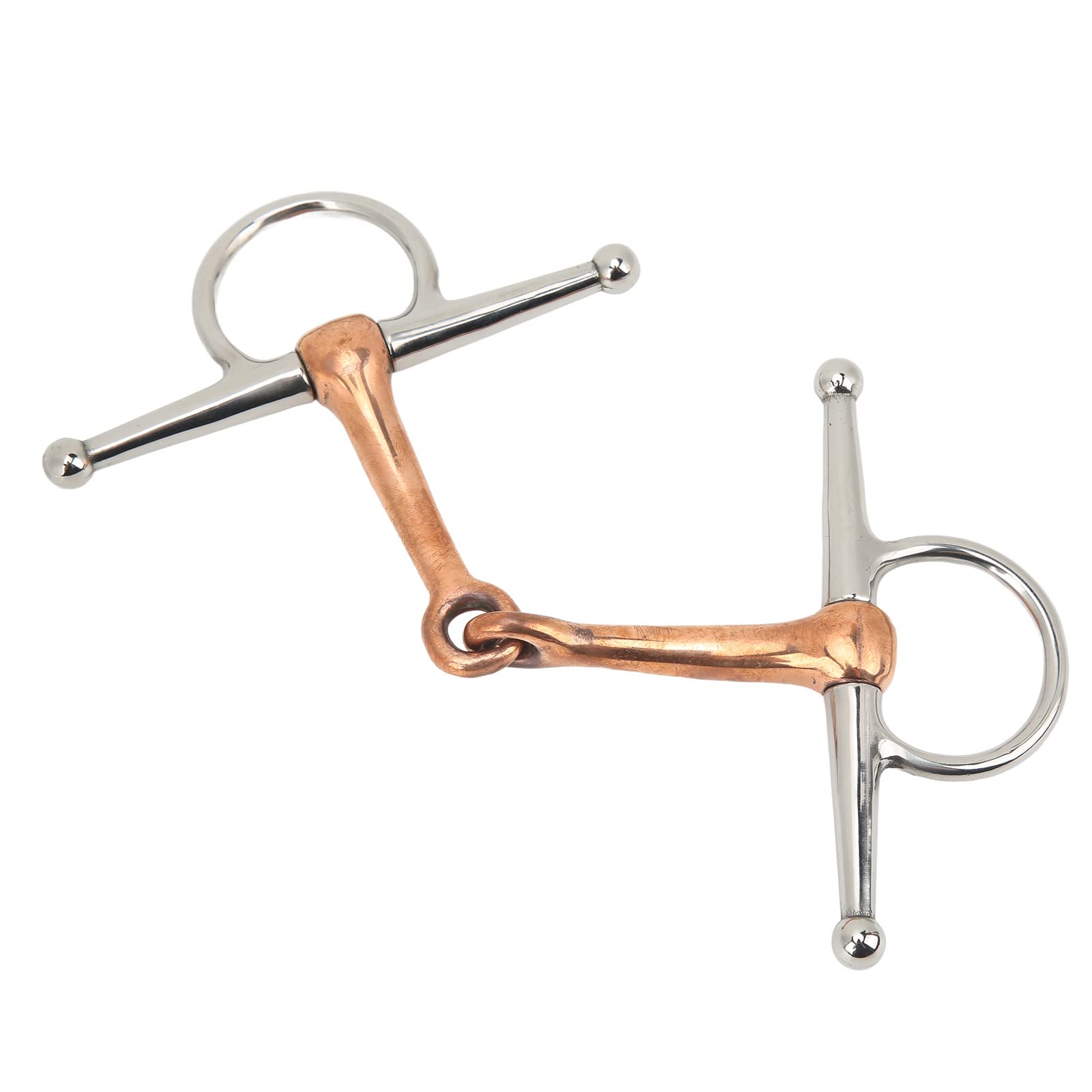 Topyond Filetto con Anello per Guancia Completo in Acciaio Inossidabile 125 Mm Accessori Essenziali per Cavalli da Esterno per Equitazione E Addestramento Attrezzatura per Briglia per Cavalli Western