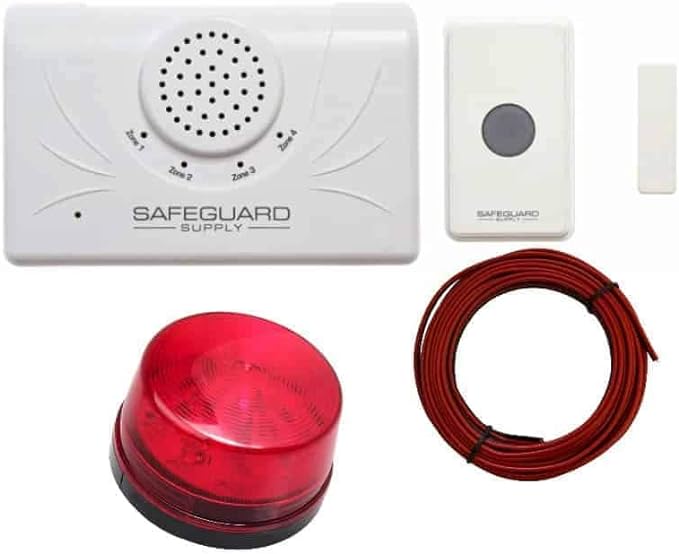 Warehouse Doorbell WDK ERA Strobe Commercial Wireless Doorbell System with Flashing Strobe