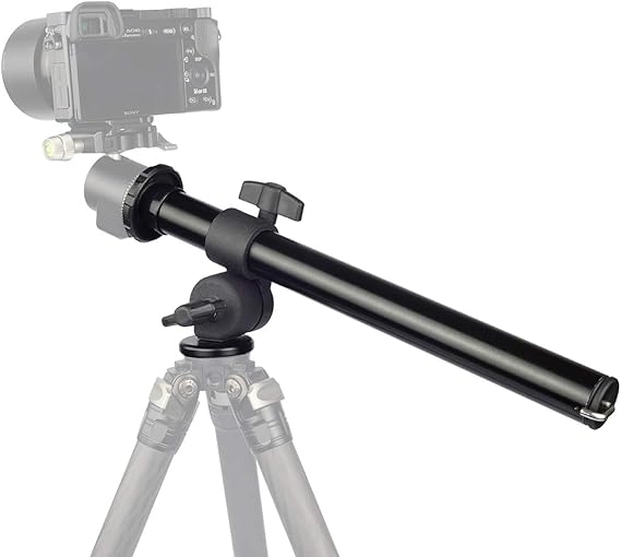 FOTOBETTER Camera Tripod Boom Arm,Rotatable MultiAngle Tripod Center Column Extension for