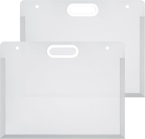 Bolsas de portafolios de arte de 17.32 x 14.17 pulgadas, 2 piezas de carpetas para obras de arte para niños, portafolios de recuerdos con asas,