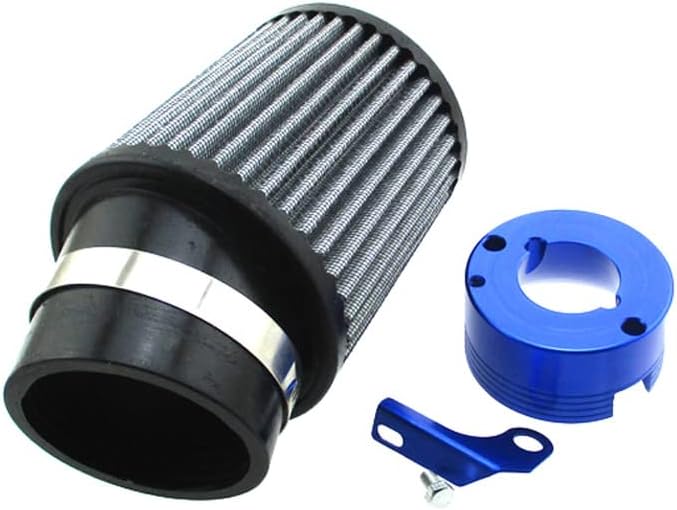 XLYZE Air Filter & Adapter Kit For Predator 301cc 420cc GX340 GX390 Golf Cart Mud Boats Racing Lawnmower Minibike (Blue)
