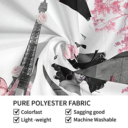 SELPONT-Grehge-erican-Black-Girl-Tapestry-Wall-Hanging-Grey-Pink-Fashion-Garden-Sculpture-Outdoor-Decoration