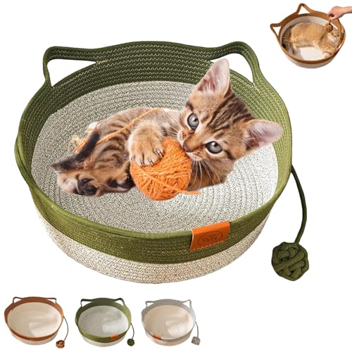 Instinct Basket, Stimuli Cat Bed with Toy Tail, Cats Ear