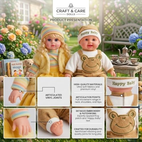 Image of Musical Baby Doll Toy for Kids - Soft Plush Talking & Singing with Touch Sensor, Interactive Baby Boy & Girl Doll in Colorful Dress,Gift Toy (Multicolor Winter Girl)