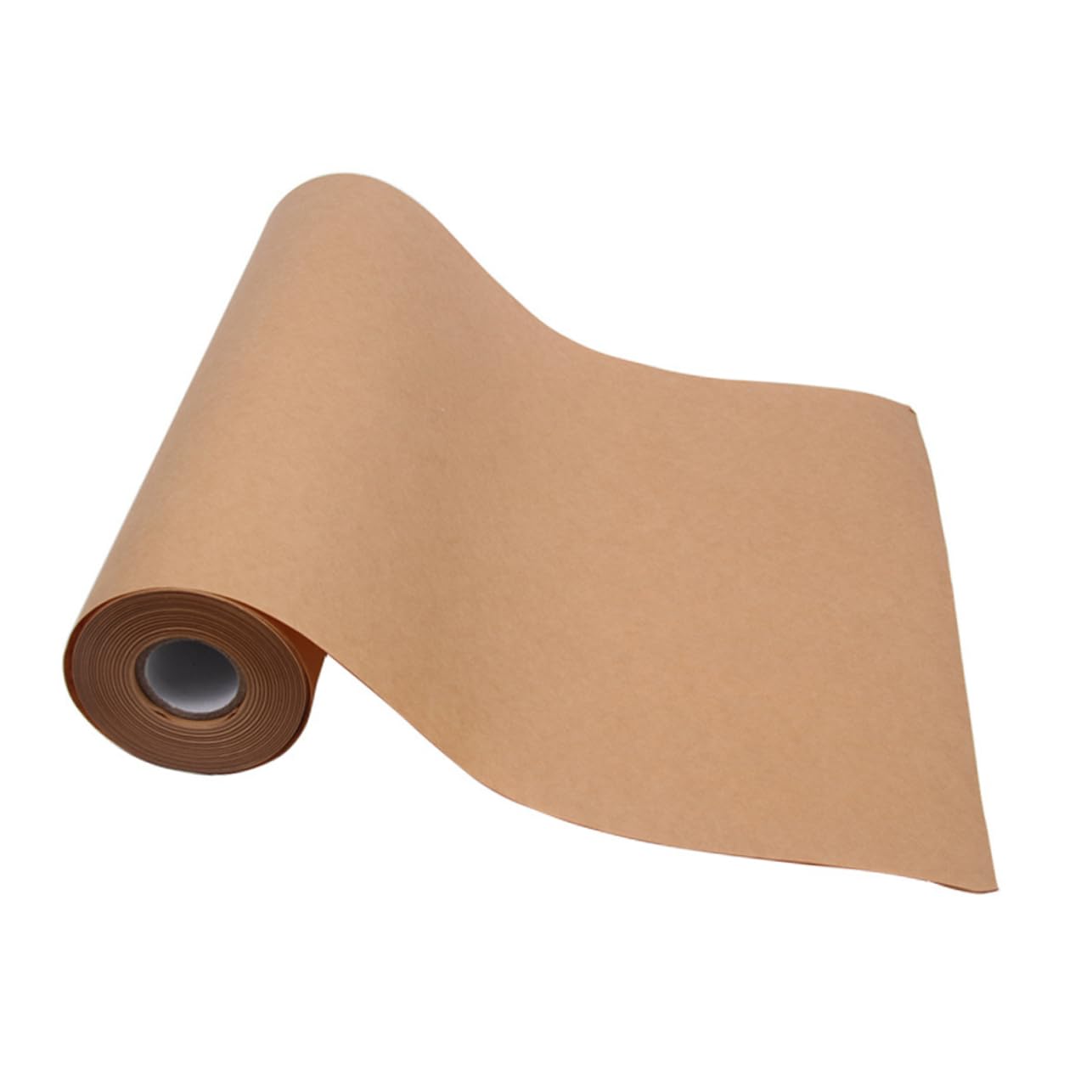 Hohopeti Papier Kraft Décoratif 0,45x30m pour Emballage Présent et Bouquets, Couleur Marron Naturel, Rouleau Artisanal Polyvalent, Loisirs Créatifs, Emballage Festif et Décoration Saisonnière