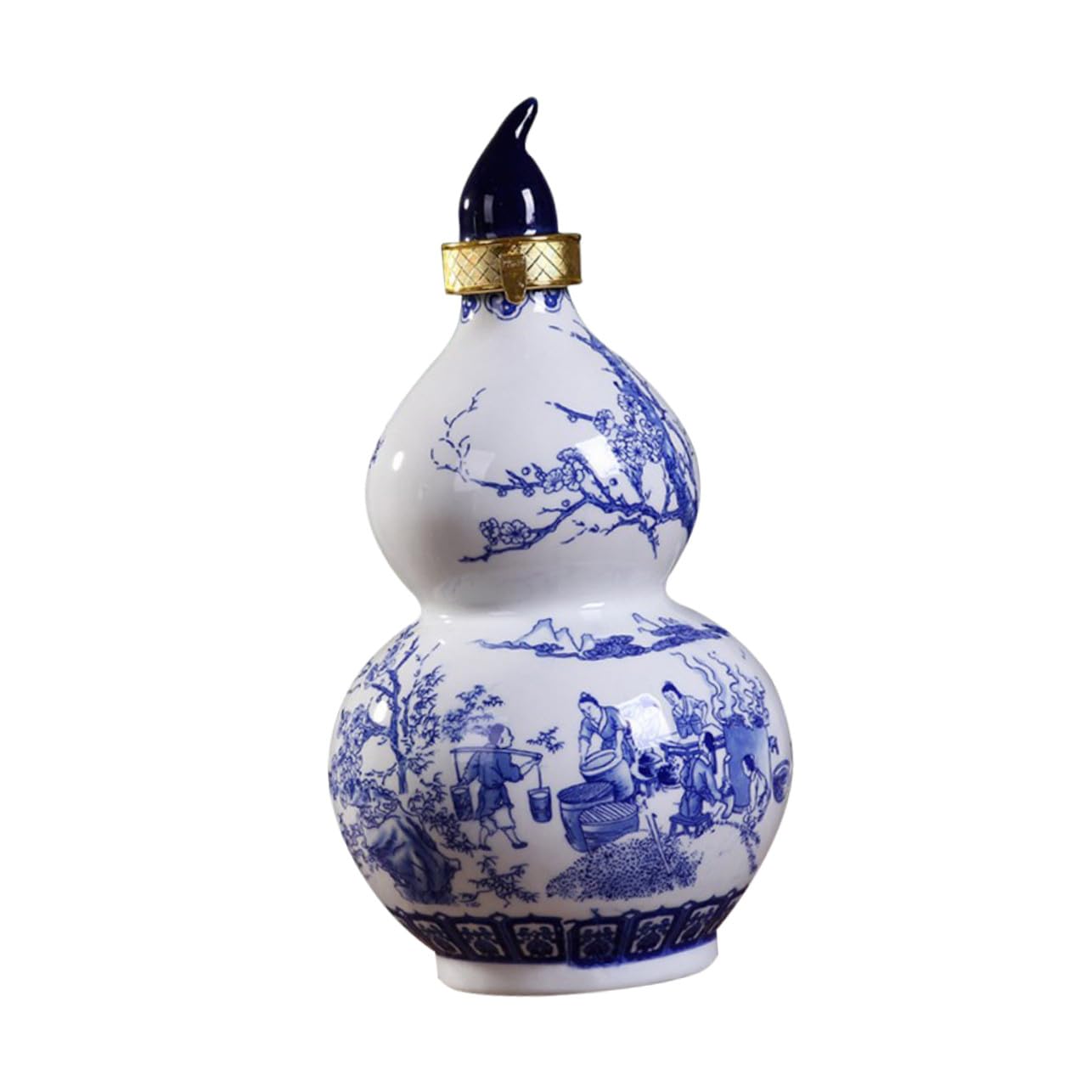 Bouteille céramique gourde pour vin stockage sur table