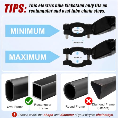 PSLER E Soporte para Bicicleta para Adultos con Ruedas de 24"-29" para Bicicleta Eléctrica, de Ruta y MTB miniatura 2
