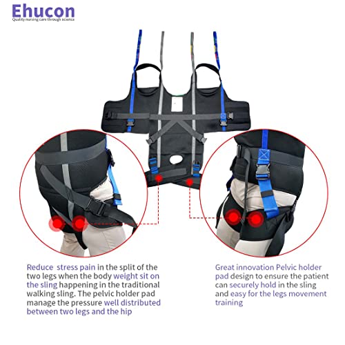 Image of Patient Lift Walking Sling for Standing Support,Pelvic Padded 500lbs Safety Loading Weight,Medical Hoist Standing Aids for Ambulating Training (Small (Pack of 1))