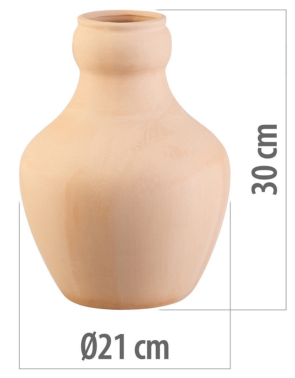 Royal Gardineer Terracotta Bewässerung: Terrakotta-Bewässerungskugel für Gartenbeete, 6,5 Liter, 21 x 30 cm (Terrakotta Bewässerung, Bewässerungskugeln Gross, Ton)
