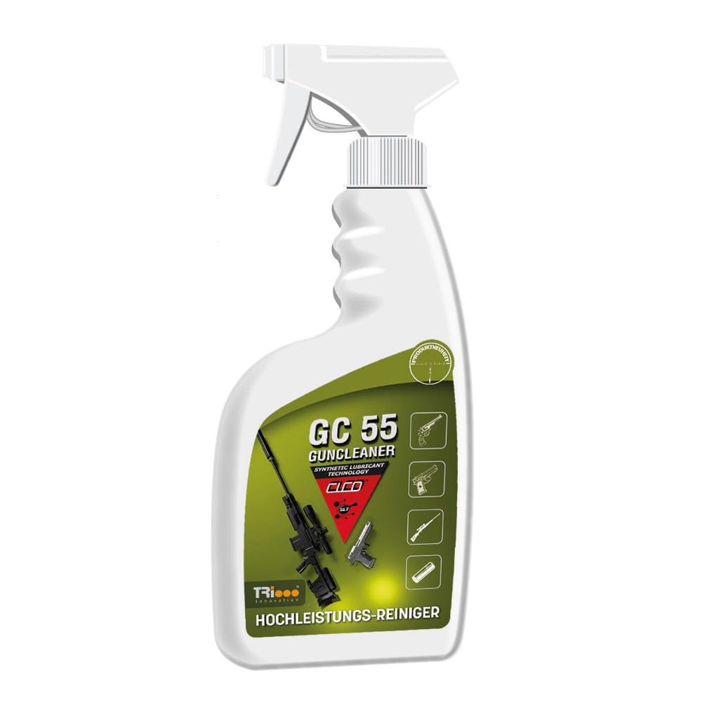 CICO Guncleaner GC 55 - Hochleistungs Reiniger für Kurz- und Langwaffen 500ml - Waffenreiniger Wartung Öl - biologisch abbaubar und geruchsneutral