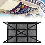 NASHARIA Car Ceiling Cargo Net: Car Travel Accessories for Long Trips 31.5"x21.6" Cargo Net for Car