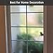 Privacy Window Film,Decorative Glass Door Film,Static Cling Window Tint,No Glue Removable Anti UV for Home and Office Decoration,17.5 inches by 78.7 inches
