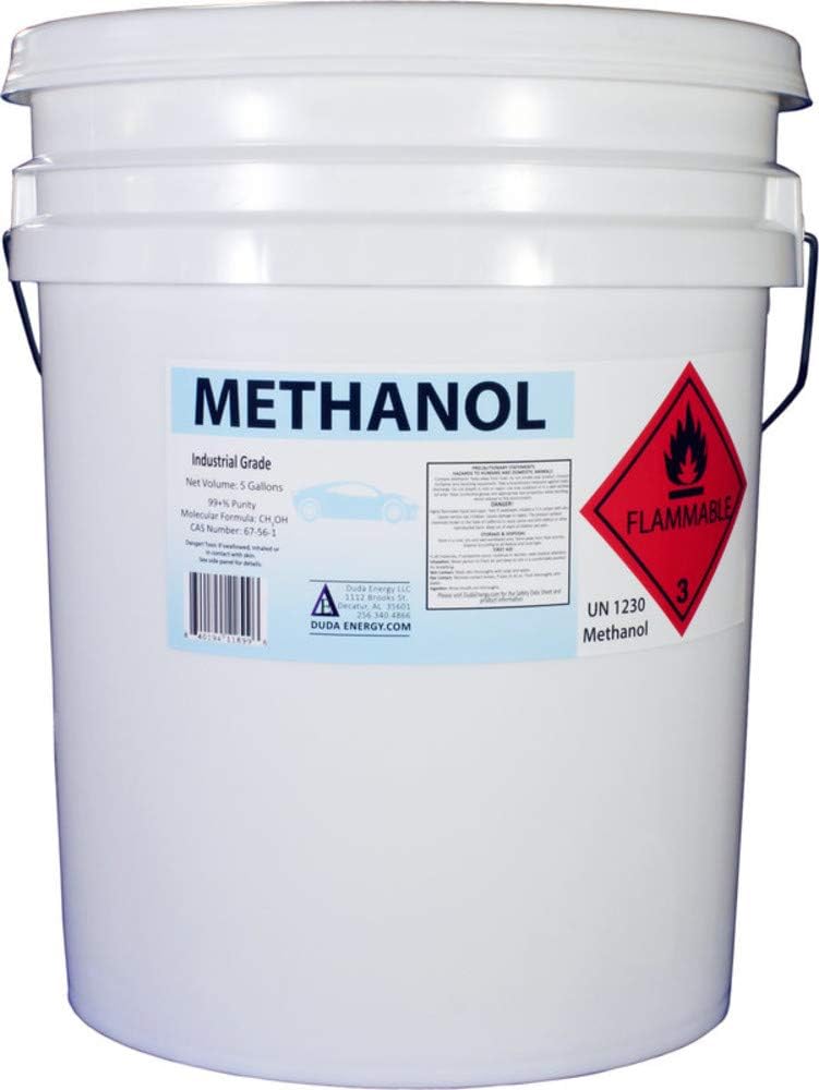 Duda Energy Industrial Grade Methanol, 99.65+% Purity Methyl Alcohol, 5 Gallon Pail