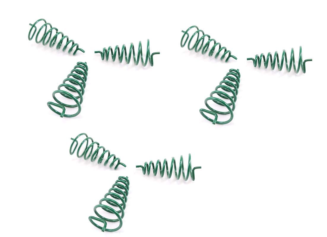 GLOBAL LUMINOUS Green Conical clockwise Spring for East Used to Hinder/Balance Wood Energy Field 1.5" (MAHAVASTU Remedies) Set of 9