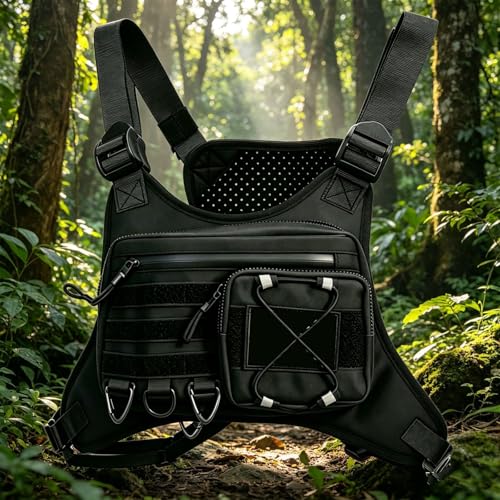 Bolsa de pecho con correa ajustable e impermeable con diseño antirrobo 4