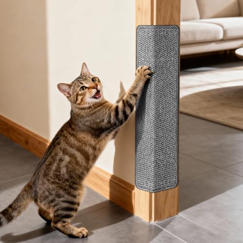ENONCI Door Protector from Cat Scratching 19.6 x 7.8 Cat Wall Corner Scratcher Anti Scratch Door Frame Furniture Protector for Indoor Cats