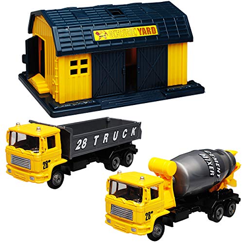 Motormax 20 TLG. Set: Metall Baustelle mit Fahrzeugen und Zubehör 1/43 – Bild 5