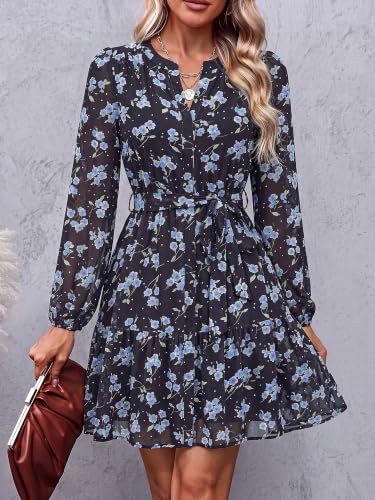 Women's Chiffon Long Sleeve Mini Dress  - image 5